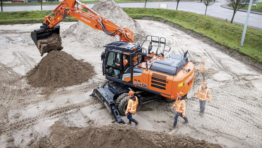 Hitachi dévoile le plus grand modèle de sa nouvelle gamme de pelles sur pneus Zaxis-7